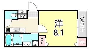 フジパレス阪神尼崎の物件間取画像